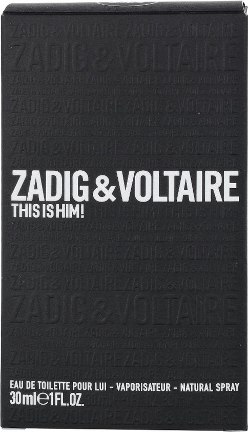 Zadig & Voltaire This is Him! Eau De Toilette Spray 30ml - Fragrance London