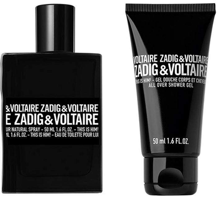 Zadig & Voltaire This Is Him! Gift Set (Eau De Toilette 50ml + Shower Gel 50ml) - Fragrance London
