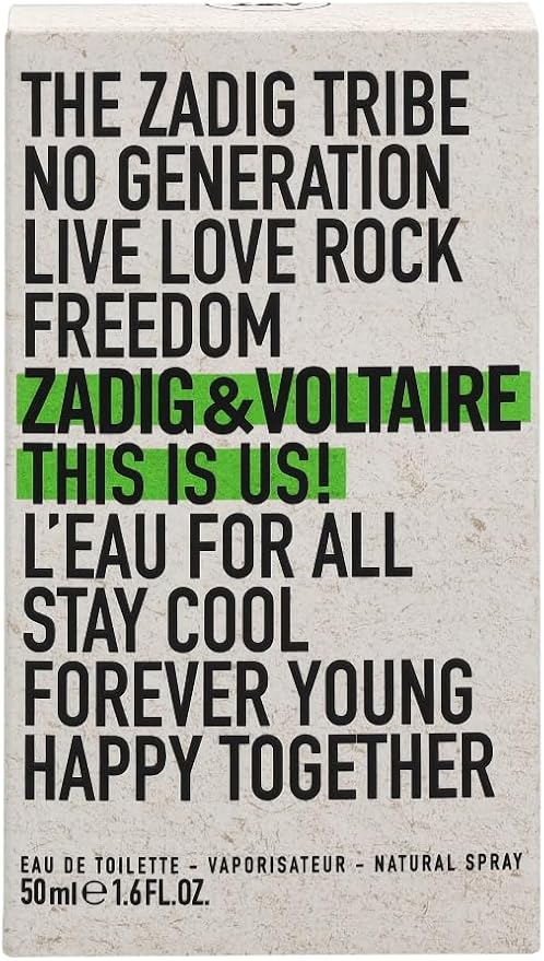 Zadig & Voltaire This is Us! L'eau For All Eau De Toilette Spray 50ml - Fragrance London