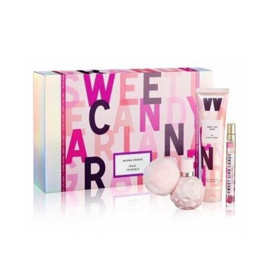 Ariana Grande Sweet Like Candy Gift Set (Eau De Parfum Spray 50ml + Body Lotion 100ml + Eau De Parfum Spray Pen 10ml )