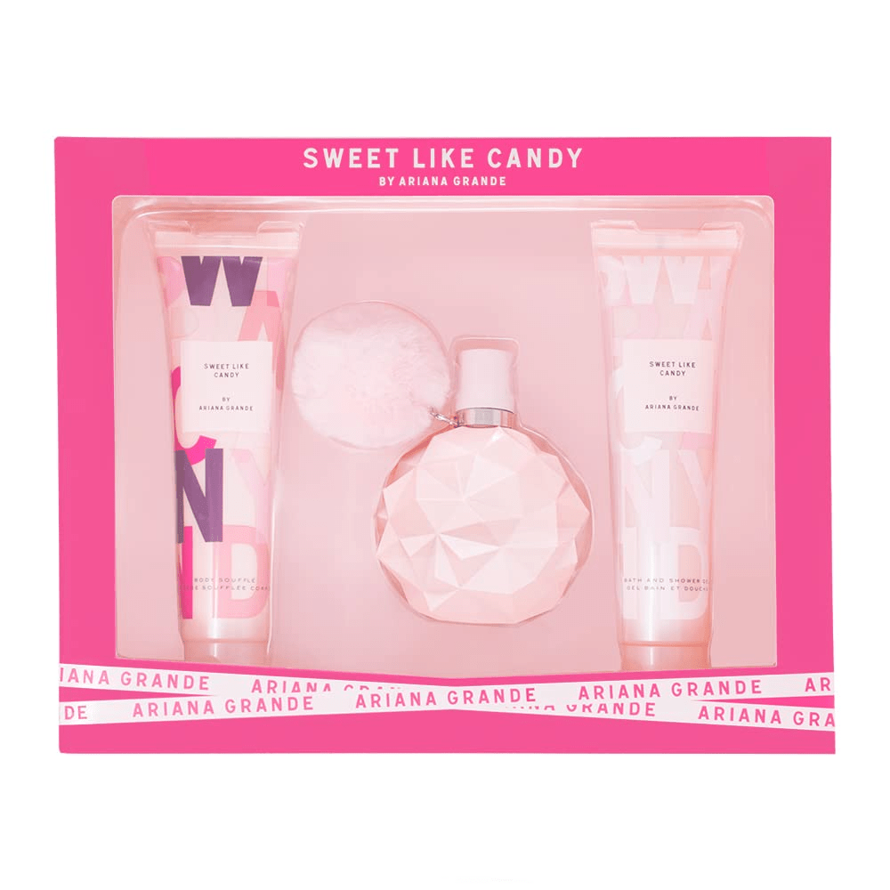 Ariana Grande Sweet Like Candy Gift Set (Eau De Parfum Spray 30ml + Body Lotion 100ml ) - Fragrance London