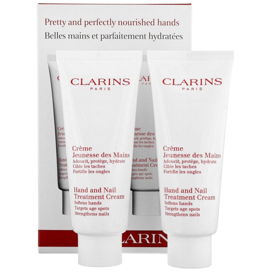 Clarins Hand and Nail Treatment Cream Duo Pack 100ml - Fragrance London